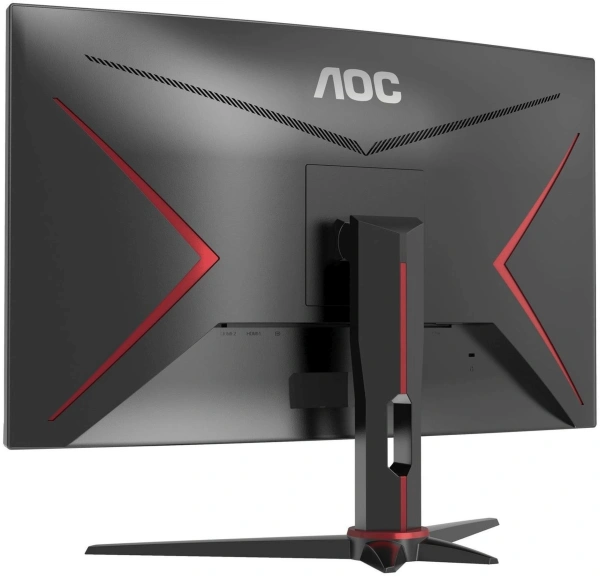 Монитор AOC 27" Gaming CQ27G2SE/BK черный/красный VA LED 16:9 HDMI матовая HAS Piv 250cd 2560x1440 165Hz FreeSync Premium Pro DP Quad 2K (1440p) 5.4кг