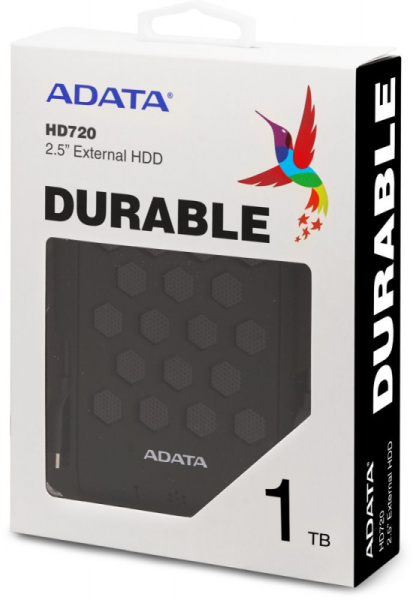 Жесткий диск A-Data USB3.0 1TB AHD720-1TU31-CBK HD720 DashDrive Durable 2.5" черный