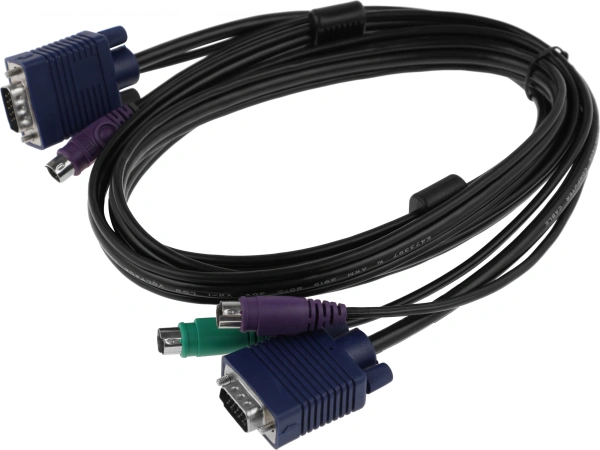 Кабель D-Link DKVM-CB/A4A 1.8м черный