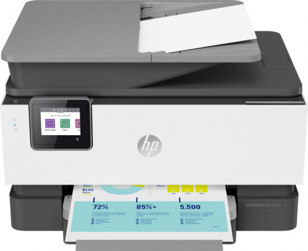 МФУ струйный HP Officejet Pro 9010 AiO (3UK83B) A4 Duplex WiFi белый