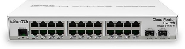 Коммутатор MikroTik CRS326-24G-2S+IN (L2) 24x1Гбит/с 2SFP+ управляемый