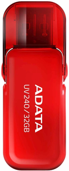 Флеш Диск A-Data 32Gb UV240 AUV240-32G-RRD USB2.0 красный