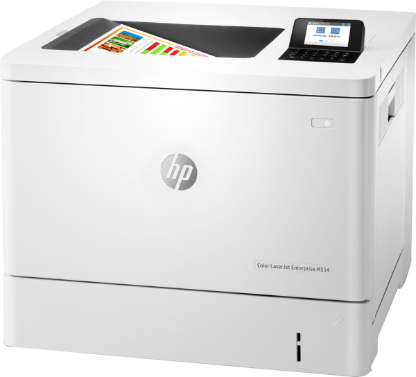 Принтер лазерный HP Color LaserJet Enterprise M554dn (7ZU81A) A4 Duplex белый