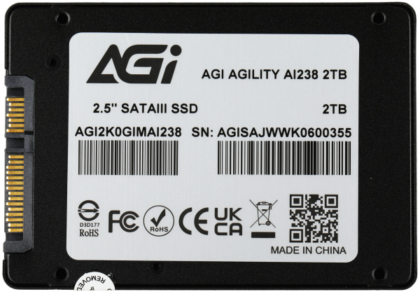 Накопитель SSD AGi SATA-III 2TB AGI2K0GIMAI238 AI238 2.5"