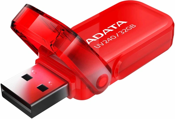 Флеш Диск A-Data 32Gb UV240 AUV240-32G-RRD USB2.0 красный