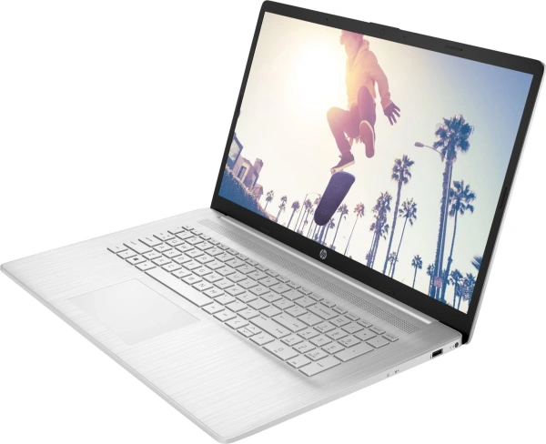 Ноутбук HP 17-cn3158mg Core i5 1334U 16Gb SSD512Gb Intel Iris Xe graphics 17.3" IPS FHD (1920x1080) Windows 11 Home silver WiFi BT Cam (9Q9J8EA)