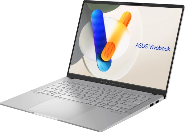 Ноутбук Asus VivoBook S14 OLED M5406WA-QD127 Ryzen AI 9 365 24Gb SSD1Tb AMD Radeon 14" OLED WUXGA (1920x1200) noOS silver WiFi BT Cam (90NB14P1-M007L0)