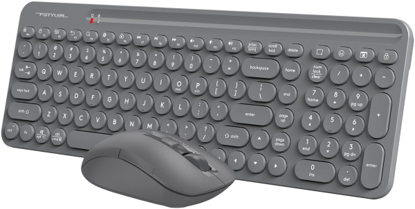 Клавиатура + мышь A4Tech Fstyler FG3300 Air клав:серый мышь:серый USB беспроводная slim Multimedia