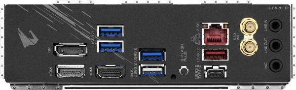 Материнская плата Gigabyte B550I AORUS PRO AX Soc-AM4 AMD B550 2xDDR4 mini-ITX AC`97 8ch(7.1) 2.5Gg RAID+HDMI+DP