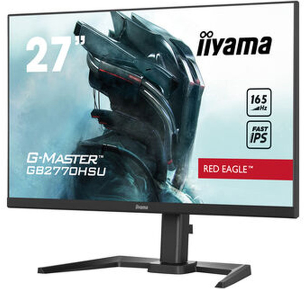 Монитор Iiyama 27" G-Master GB2770HSU-B5 черный IPS IGZO LED 0.8ms 16:9 HDMI M/M матовая HAS Piv 250cd 178гр/178гр 1920x1080 165Hz FreeSync Premium DP FHD USB 5.4кг