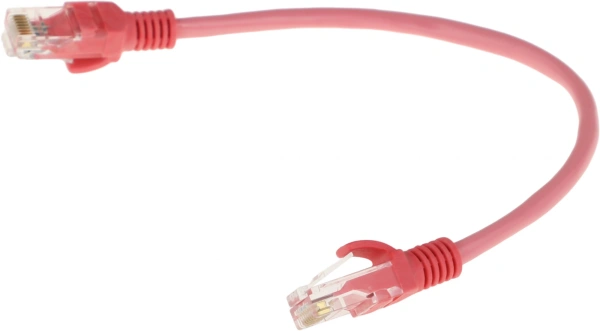 Патч-корд Premier PP12-0.25M/RO 1000Гбит/с UTP 4 пары cat5E CCA molded 0.25м розовый RJ-45 (m)-RJ-45 (m)