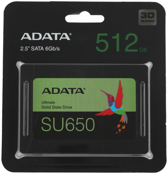 Накопитель SSD A-Data SATA III 512Gb ASU650SS-512GT-R Ultimate SU650 2.5"