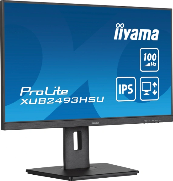 Монитор Iiyama 23.8" ProLite XUB2493HSU-B6 черный IPS LED 1ms 16:9 HDMI M/M матовая HAS Piv 250cd 178гр/178гр 1920x1080 100Hz DP FHD USB 4.6кг