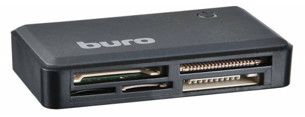 Устройство чтения карт памяти USB2.0 Buro BU-CR-151 черный