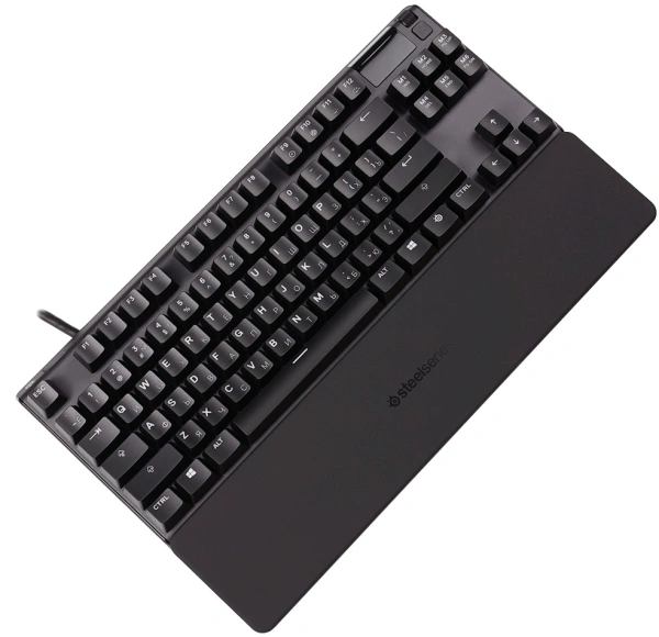 Клавиатура Steelseries Apex Pro TKL (2023) механическая черный USB for gamer LED (подставка для запястий) (64856)