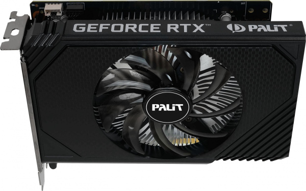 Видеокарта Palit PCI-E 4.0 RTX3050 STORMX OC NVIDIA GeForce RTX 3050 6Gb 96bit GDDR6 1042/14000 DVIx1 HDMIx1 DPx1 HDCP Ret