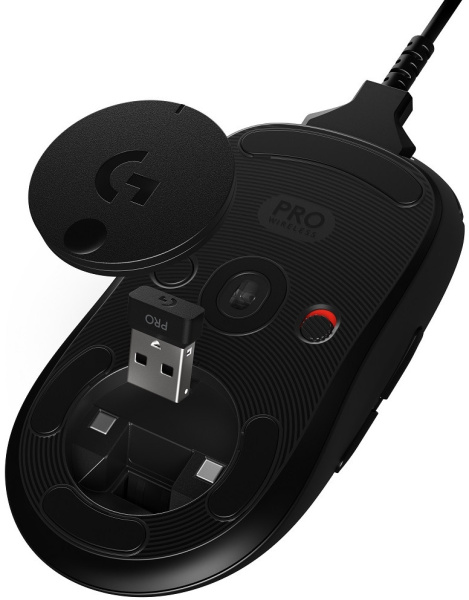 Мышь Logitech G Pro черный оптическая (25600dpi) беспроводная USB2.0 (7but)