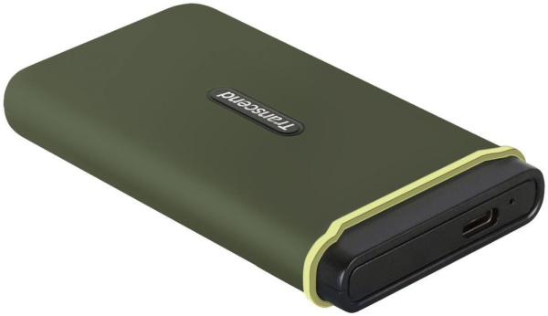 Накопитель SSD Transcend USB-C 500Gb TS500GESD380C темно-зеленый
