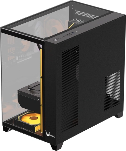 Корпус Formula Crystal Z9 черный без БП ATX 2xUSB3.0 1xUSB3.1 audio bott PSU