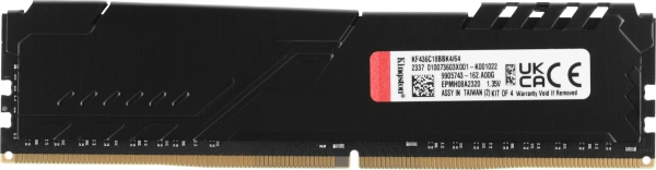 Память DDR4 4x16Gb 3600MHz Kingston KF436C18BBK4/64 Fury Beast Black RTL Gaming PC4-28800 CL18 DIMM 288-pin 1.35В single rank с радиатором Ret