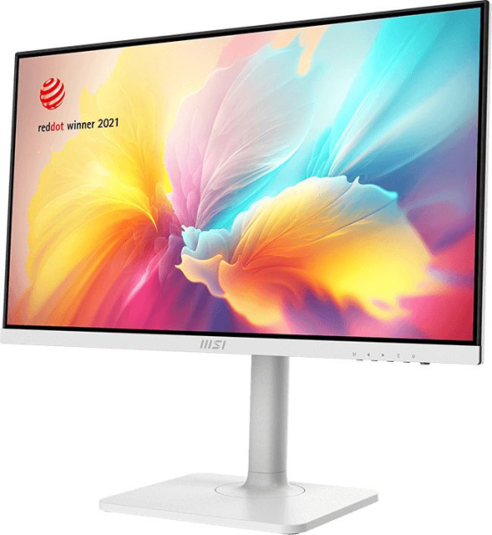 Монитор MSI 23.8" Modern MD2412PW белый IPS LED 1ms 16:9 HDMI M/M матовая HAS Piv 300cd 178гр/178гр 1920x1080 100Hz FreeSync FHD USB 4.65кг