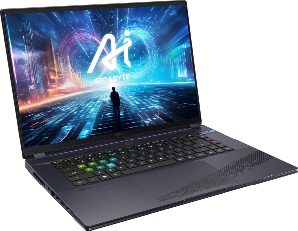 Ноутбук Gigabyte Aorus 16X Core i7 13650HX 16Gb SSD1Tb NVIDIA GeForce RTX4070 8Gb 16" IPS QHD+ (2560x1600) Windows 11 grey WiFi BT Cam (9SG-43KZC54SH)