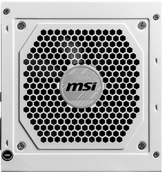 Блок питания MSI ATX 850W MAG A850GL WH PCIE5 80+ gold (20+4pin) APFC 120mm fan 8xSATA Cab Manag RTL