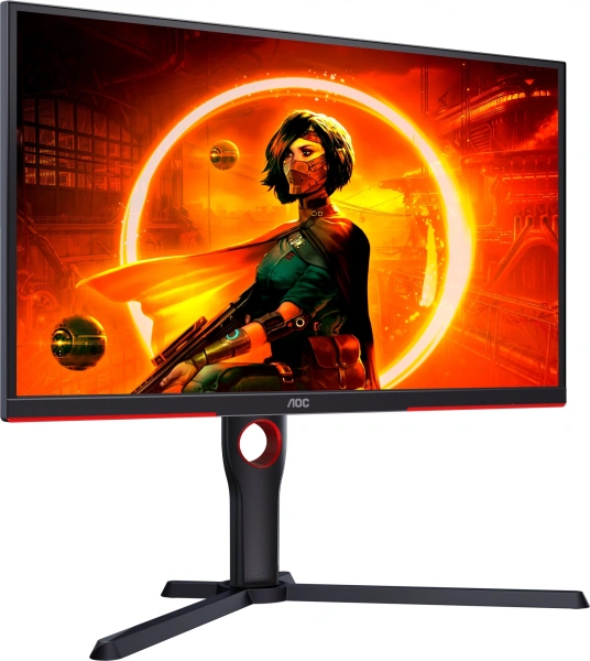 Монитор AOC 24.5" Gaming 25G3ZM черный/красный VA LED 16:9 HDMI матовая HAS Piv 300cd 178гр/178гр 1920x1080 240Hz DP FHD 4.24кг