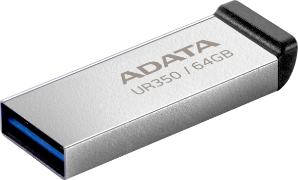 Флеш Диск A-Data 64GB UR350 UR350-64G-RSR/BK USB3.2 серебристый/черный