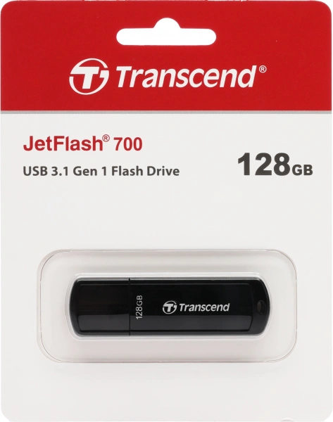 Флеш Диск Transcend 128Gb Jetflash 700 TS128GJF700 USB3.0 черный