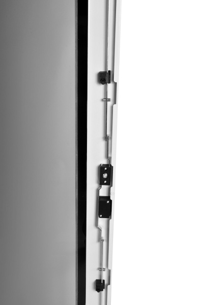 Шкаф серверный ЦМО (ШТК-М-42.6.8-1ААА-9005) напольный 42U 600x800мм пер.дв.стекл задн.дв.стал.лист 2 бок.пан. 550кг черный