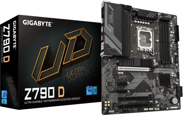 Материнская плата Gigabyte Z790 D Soc-1700 Intel Z790 4xDDR5 ATX AC`97 8ch(7.1) 2.5Gg RAID+HDMI+DP