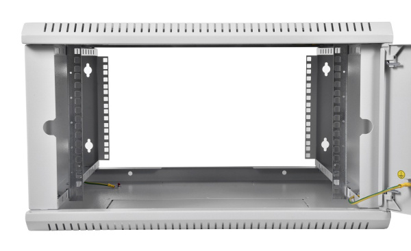 Шкаф коммутационный ЦМО (ШРН-Э-6.500) настенный 6U 600x520мм пер.дв.стекл несъемн.бок.пан. 50кг серый 470мм 14.94кг 345мм