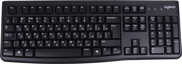 Клавиатура Logitech K120 for business черный USB