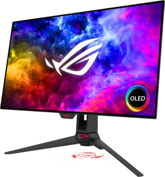 Монитор Asus 27" ROG Swift PG27AQDM черный OLED LED 16:9 HDMI M/M матовая HAS Piv 450cd 178гр/178гр 2560x1440 240Hz FreeSync Premium DP 2K USB 6.9кг