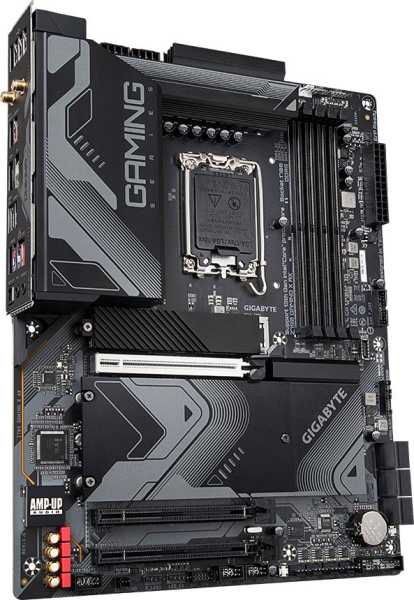 Материнская плата Gigabyte Z790 GAMING X AX Soc-1700 Intel Z790 4xDDR5 ATX AC`97 8ch(7.1) 2.5Gg RAID+HDMI+DP