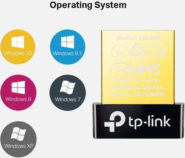 Сетевой адаптер Bluetooth TP-Link UB400 USB 2.0