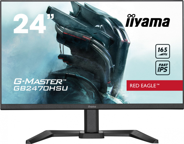 Монитор Iiyama 23.8" G-Master GB2470HSU-B5 черный IPS LED 0.8ms 16:9 HDMI M/M матовая HAS 250cd 178гр/178гр 1920x1080 165Hz FreeSync Premium DP FHD USB 4.5кг