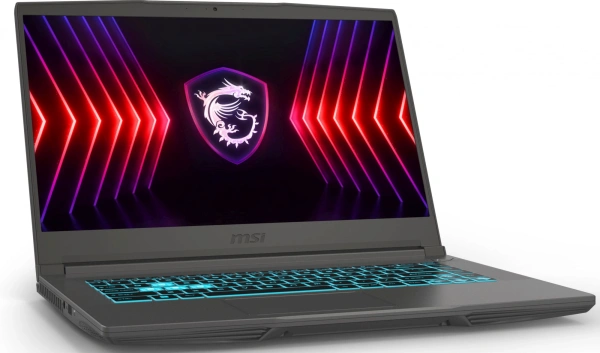 Ноутбук MSI Thin 15 B13VE-2650XRU Core i5 13420H 16Gb SSD512Gb NVIDIA GeForce RTX4050 6Gb 15.6" IPS FHD (1920x1080) Free DOS grey space WiFi BT Cam (9S7-16R831-2650)