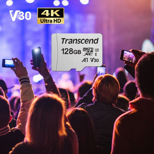 Флеш карта microSDXC 128GB Transcend TS128GUSD300S w/o adapter