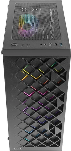 Корпус Azza Spectra черный без БП ATX 7x120mm 2x140mm 2xUSB2.0 1xUSB3.0 audio bott PSU