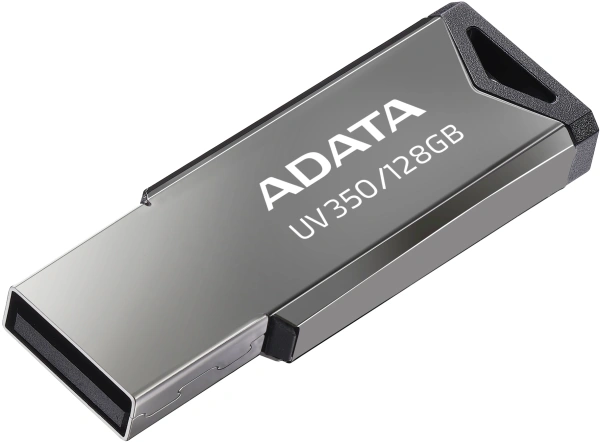 Флеш Диск A-Data 128Gb UV350 AUV350-128G-RBK USB3.0 серебристый