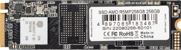 Накопитель SSD AMD PCIe 3.0 x4 256GB R5MP256G8 Radeon M.2 2280