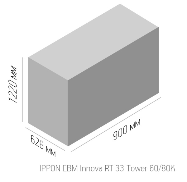Источник бесперебойного питания Ippon Innova RT 33 60K Tower 60000Вт 60000ВА черный