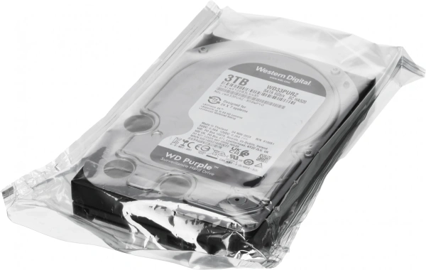 Жесткий диск WD SATA-III 3TB WD33PURZ Surveillance Purple (5400rpm) 256Mb 3.5"