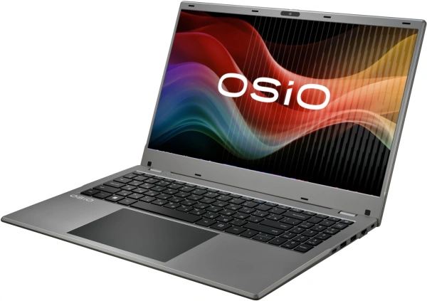 Ноутбук Osio FocusLine B150i-005s N-series N100 8Gb SSD512Gb Intel UHD Graphics 15.6" IPS FHD (1920x1080) noOS silver WiFi BT Cam 5000mAh