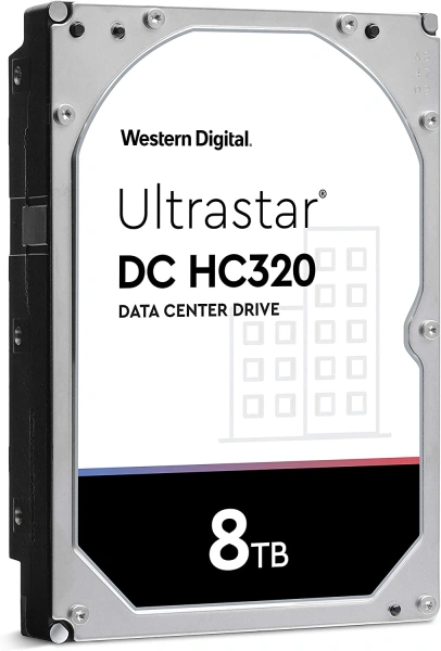 Жесткий диск WD SATA-III 8TB 0B36452 HUS728T8TALE6L4 Desktop Ultrastar DC HC320 (7200rpm) 256Mb 3.5"