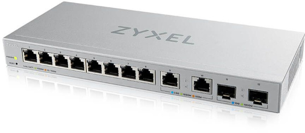 Коммутатор Zyxel XGS1210-12-ZZ0102F 8x1Гбит/с 2x2.5Гбит/с 2SFP+ управляемый