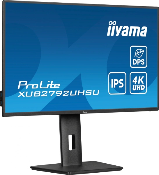 Монитор Iiyama 27" XUB2792UHSU-B6 черный IPS LED 4ms 16:9 DVI HDMI M/M матовая HAS Piv 1300:1 350cd 178гр/178гр 3840x2160 60Hz DP 4K USB 6.3кг