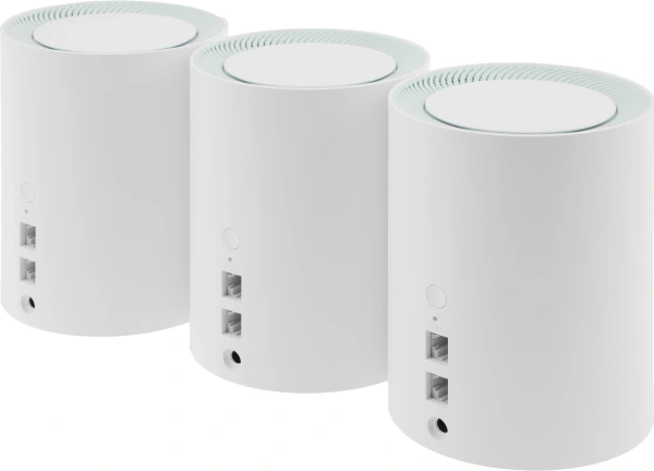 Бесшовный Mesh роутер Cudy M1300 (M1300 3-PACK) AC1200 10/100/1000BASE-TX/Wi-Fi белый (упак.:3шт)